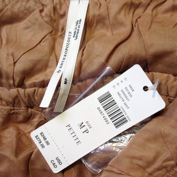 NWT by Anthropologie Petite Sequined Tulle Maeve Maxi in Neutral Tank Dress MP - Picture 5 of 7